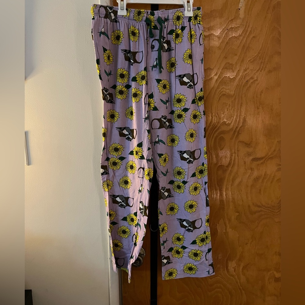 Disney Pocahontas Meeko and Flit Sunflower Pajama Pants